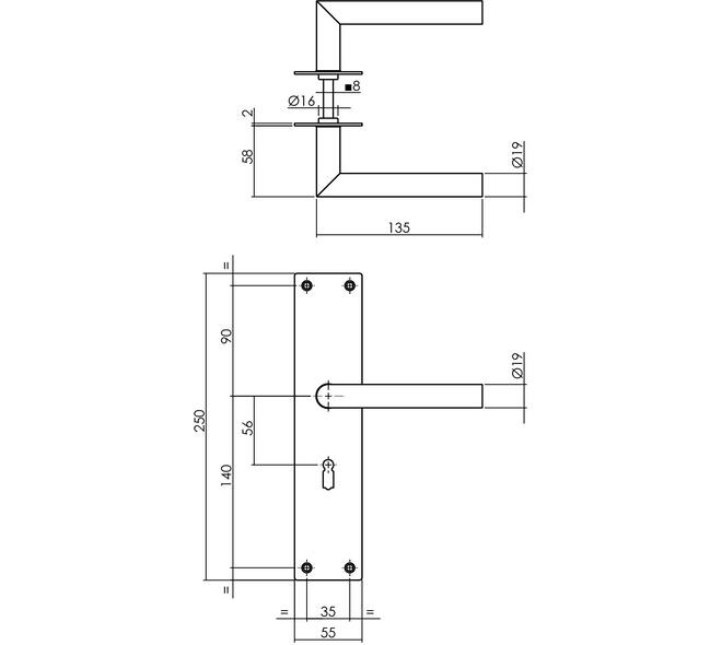 INTERSTEEL JURA KRUKKENPAAR OP SCHILD MET SLEUTELGAT