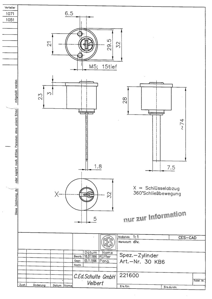 CES 30 KB6 STAARTCILINDER