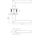 INTERSTEEL Q 04 KRUKKENPAAR OP ROZET 53x53x6MM