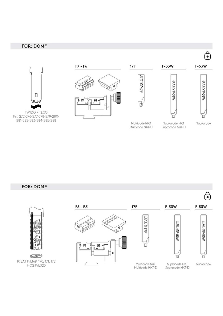 JMA 17F FREES VOOR SLEUTELMACHINES