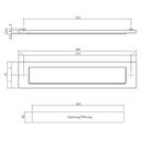 INTERSTEEL BRIEVENBUSKLEP MET KLEP/REGENRAND