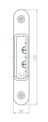 KFV SLUITPLAAT FSS 116