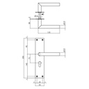 INTERSTEEL KRUKKENPAAR JURA OP SCHILD MET PC 72MM