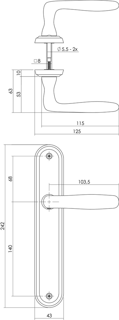 INTERSTEEL KRUKKENPAAR BJORN OP SCHILD BLIND