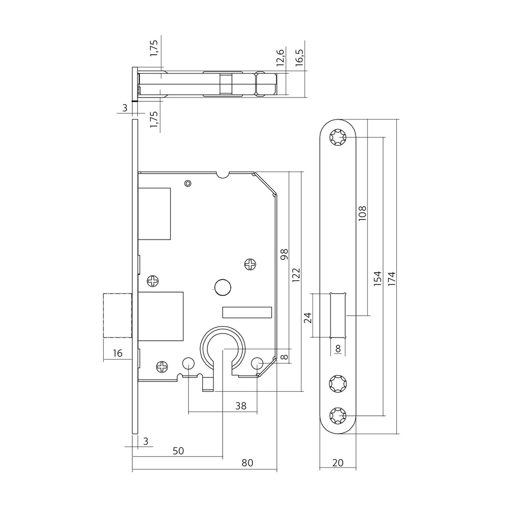 INTERSTEEL BIJZET- OF NACHTSLOT BB / PC