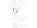 INTERSTEEL HOEK90° BASIC KRUKKENPAAR OP ROZET