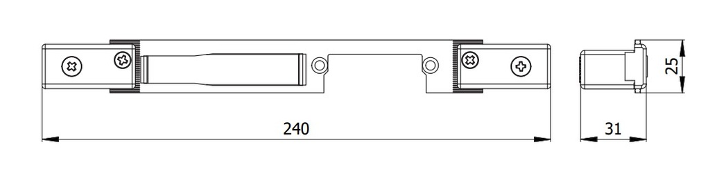 OMEC 02396XEL SLUITPLAAT