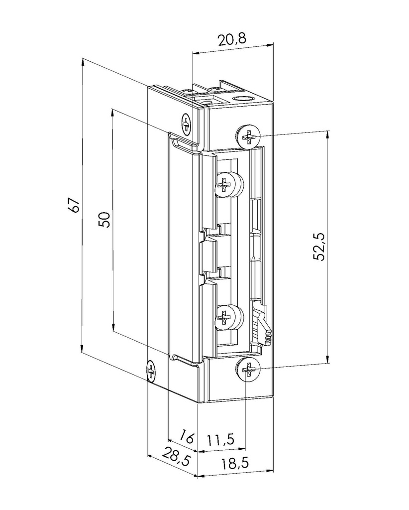 JIS SERIE 1400 RT ELEKTRISCHE DEUROPENER MODEL 1410 RT