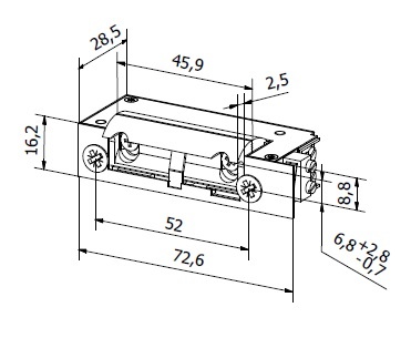 BIRA XS12RMV ELEKTRISCHE DEUROPENER