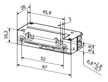 BIRA XS12UWV ELEKTRISCHE DEUROPENER