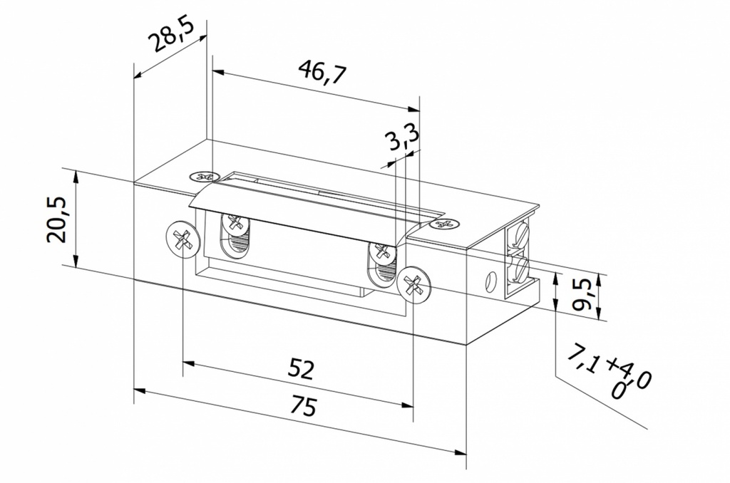 BIRA S12UPMV ELEKTRISCHE DEUROPENER