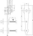 INTERSTEEL ROLLER SET VOOR CLASSIC SCHUIFDEURSYSTEEM