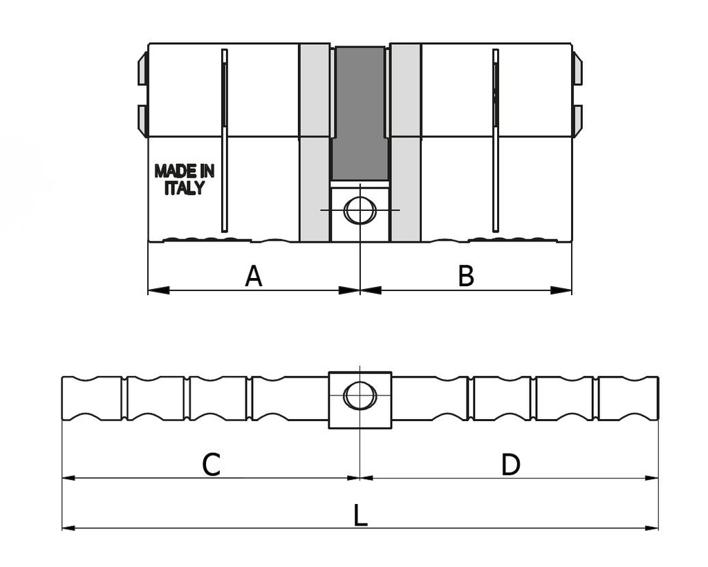 OMEC OTTOO UNIVERSELE CILINDERBALK PTC181 - 10 STUKS