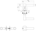 INTERSTEEL L/L-KRUKKENPAAR OP ROZET