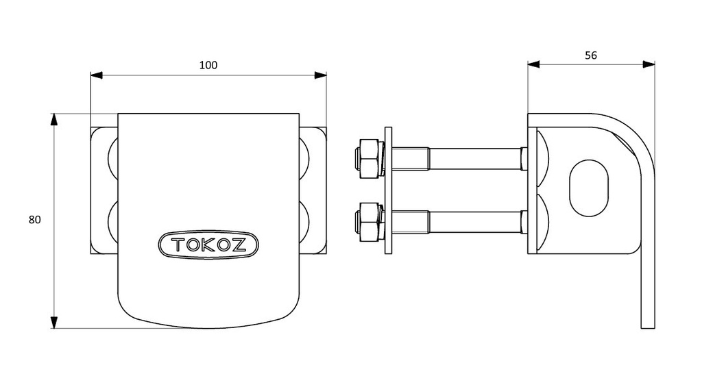 TOKOZ BZ 200 HANGSLOTBESCHERMER