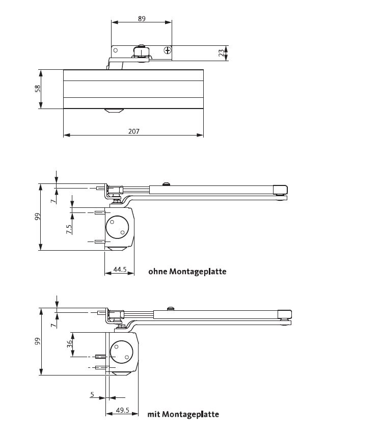 GU DEURPOMP OTS 210