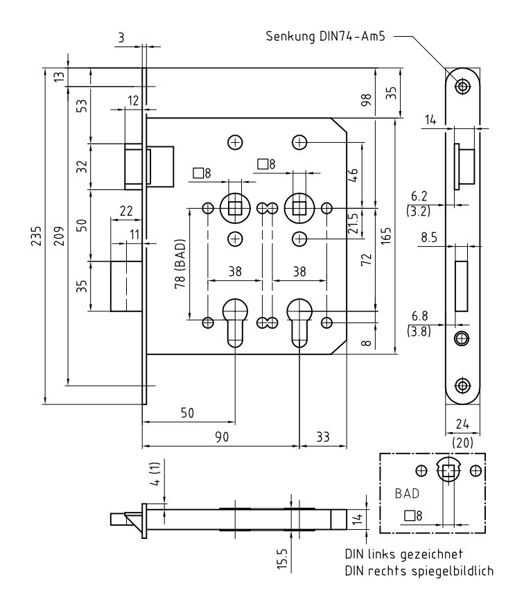 BMH 1017 50+90 DUBBELE PZ VOOR RX-LOKALEN