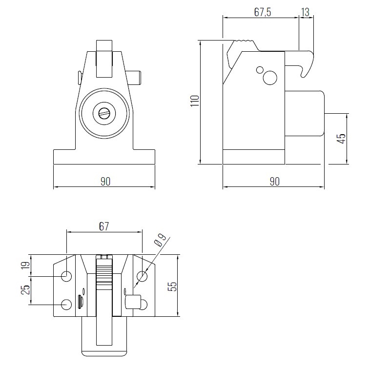 DENI 3871 DEURVASTZETTER MET BUFFER ROBUSTO DUO+