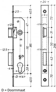 LITTO M2652 CILINDERSMALSLOT