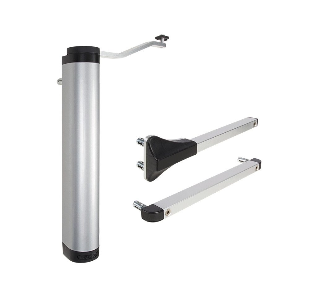 [P00009354-ZILV] LOCINOX VERTICLOSE-2 POWERFUL AND ALL-ROUND HYDRAULIC GATE CLOSER FOR 90° AND 180° HINGES (Silver)
