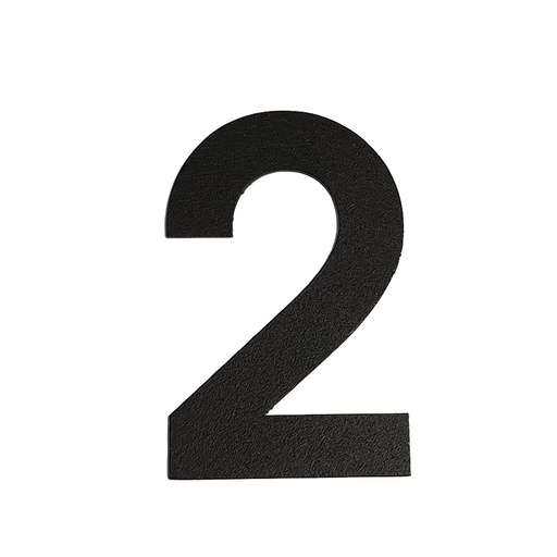 [FUJI-50-ZWART-2] FUJI HUISNUMMER & -LETTER (50, Schwarz, 2)