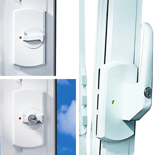 [9M03 41675] KRALLFIX OPBOUW RAAMBEVEILIGING (White, Not lockable)