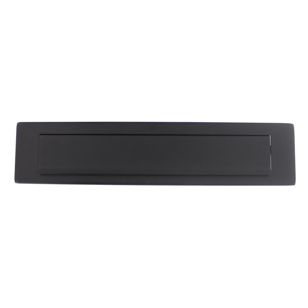[0023.400002] INTERSTEEL BRIEVENBUSKLEP RECHTHOEKIG MET KLEP/REGENRAND (Schwarz)
