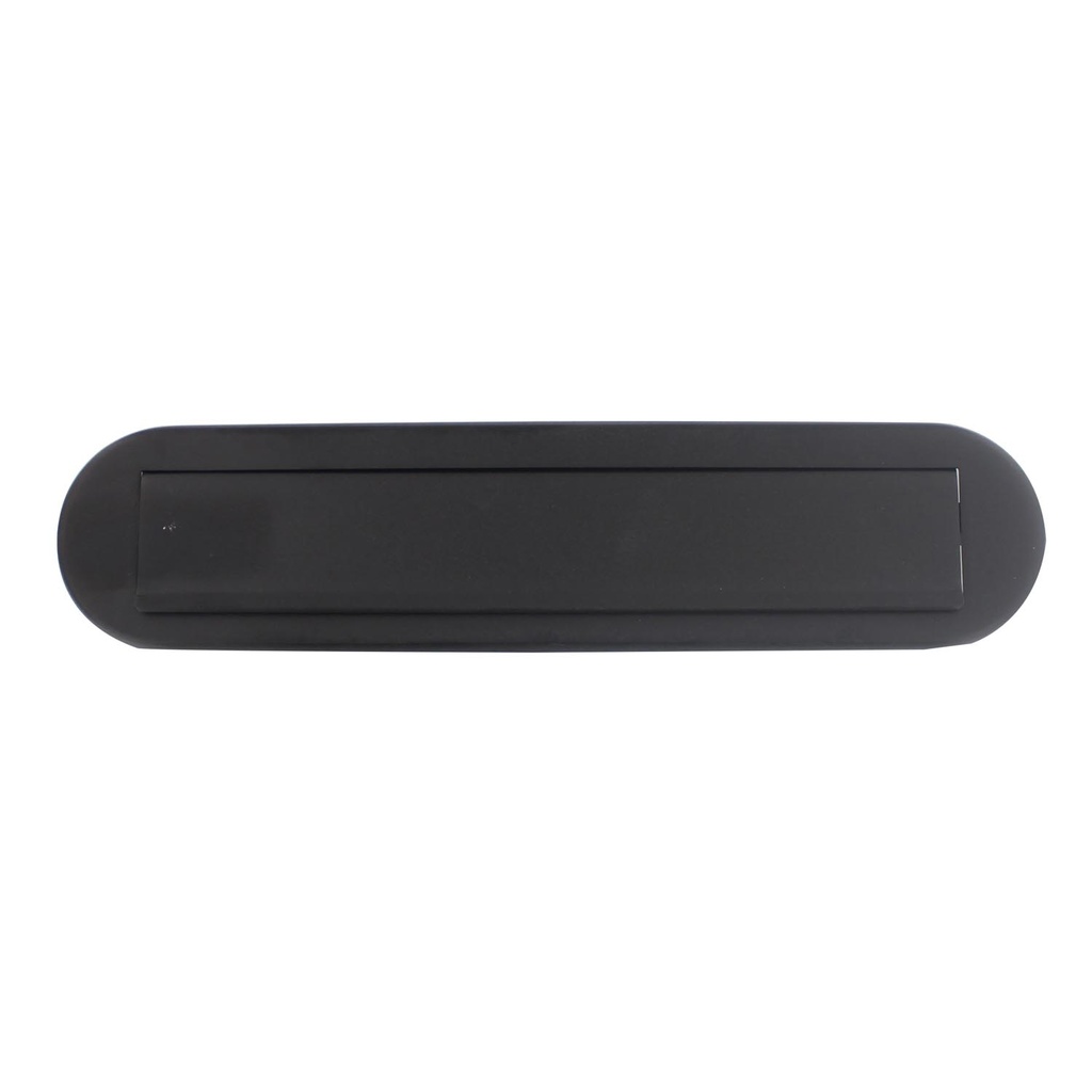 [0023.400011] INTERSTEEL BRIEVENBUSKLEP OVAAL MET KLEP/REGENRAND (Schwarz)