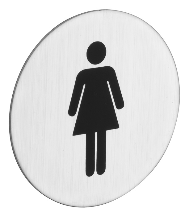 [103300020] ROSTEX PICTOGRAM (Round Ø 75, Woman ♀)