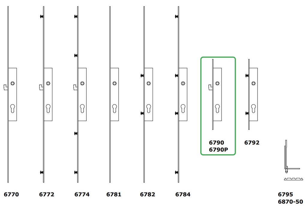 [6790P-U24-15] SOBINCO PENTA-LOCK 6790P MET HAAK (15, U-24)