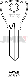 JMA BRUTE SLEUTEL PROFIEL SOFI-4D