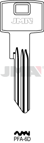 JMA BRUTE SLEUTEL PROFIEL PFA-6D