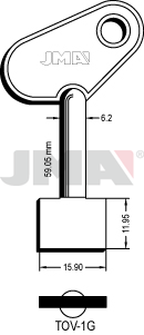 JMA BRUTE SLEUTEL PROFIEL TOV-1G