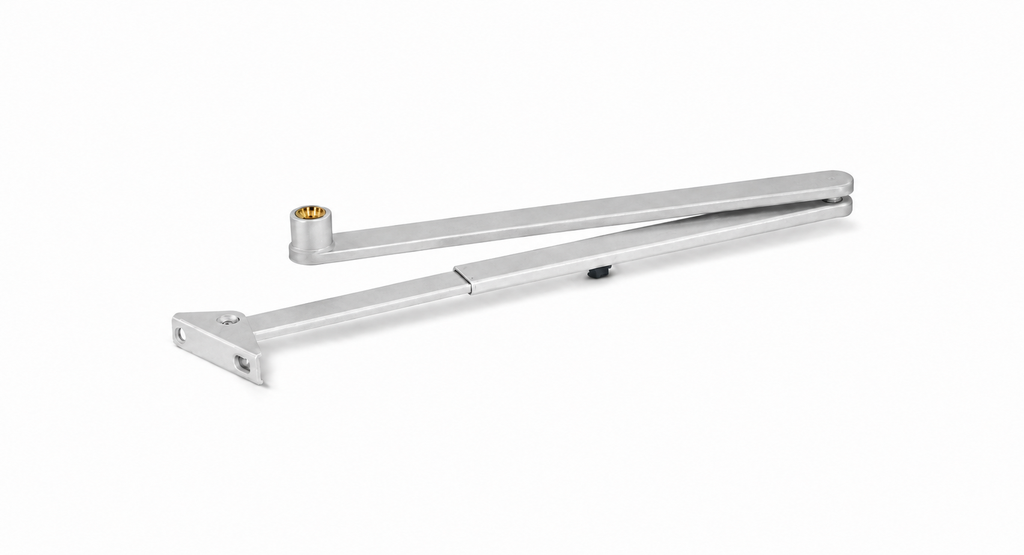 [102421] GEZE SCHAARARM VOOR DEURPOMP TS 2000 / TS 4000 (Silber, tot 70mm)