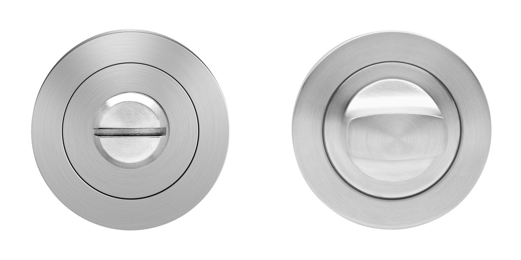 [EZ1332 BAD 71] KARCHER DESIGN WC ROZET (brushed stainless steel, Rond, Standaard)