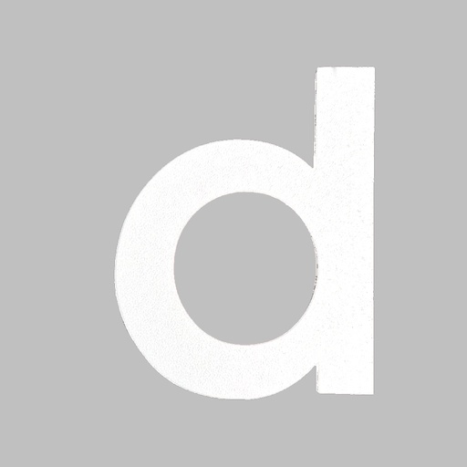 [FUJI-80-WIT-D] FUJI HUISNUMMER & -LETTER (80, Wit, D)