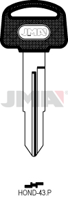 JMA BRUTE SLEUTEL PROFIEL HOND-43DP