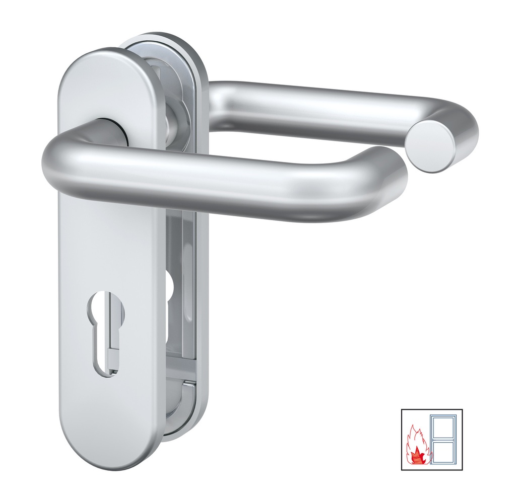 [3610 0212 01] KORTSCHILDEN BRANDWERENDE BESLAGEN (F1, Handle-handle (HA-HA), Rounded)