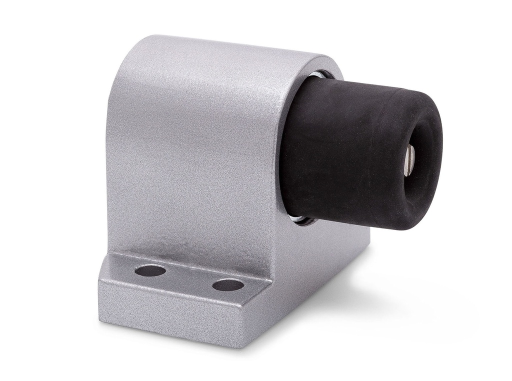 [3844 0000 22] DENI 3844 DEURSTOPPER MET BUFFER ROBUSTO (Silver lacquered)