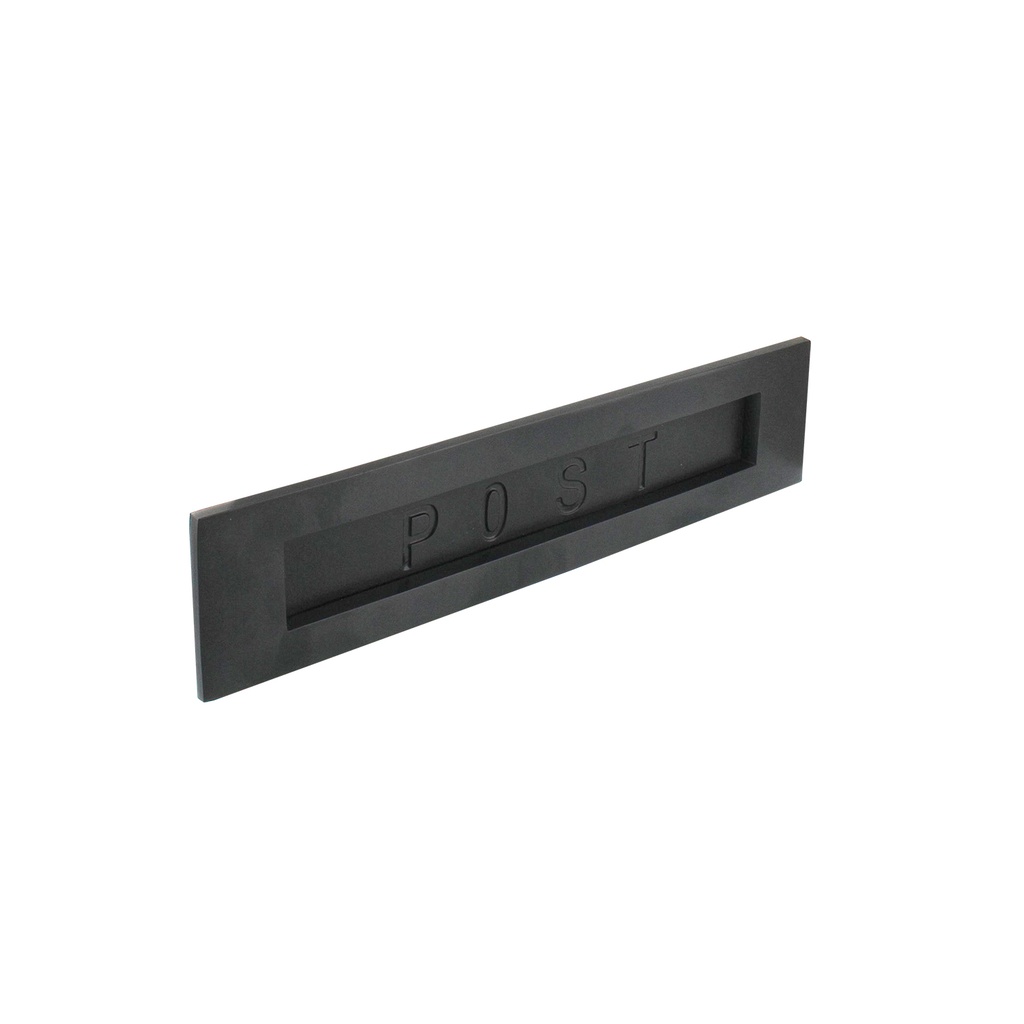 [0023.400022] INTERSTEEL BRIEVENBUSKLEP RECHTHOEKIG POST (Schwarz)