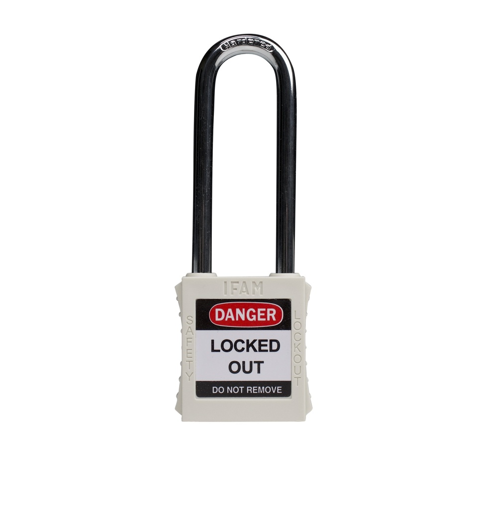 [044666] IFAM LOTO SF40 AL STEEL SHACKLE LONG (White)