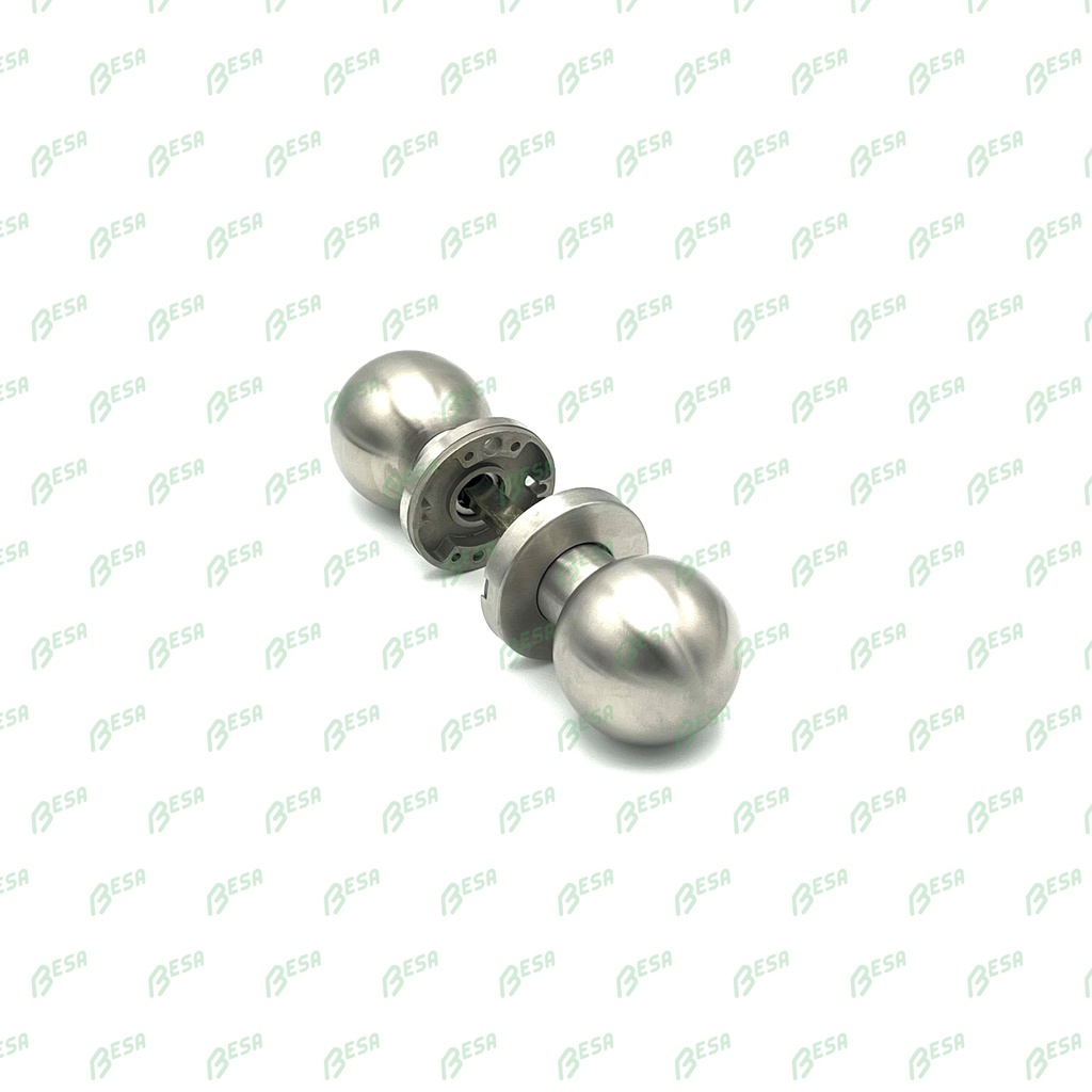 [101705/100777] BESA VK-02 BOLKNOP DRAAIBAAR (brushed stainless steel, Rond)