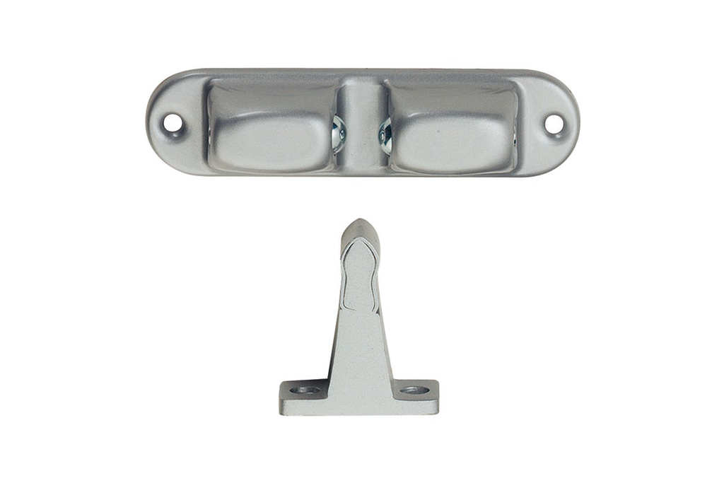 [1055.02] KWS 1055 DOOR HOLDER WITH ROLLER BALL (Silver lacquered)