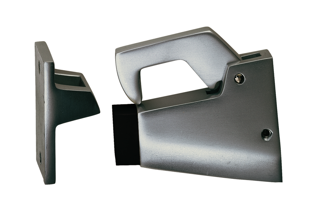 [1062.02] KWS 1062 DOOR HOLDER WITH HOOK (Silver lacquered)