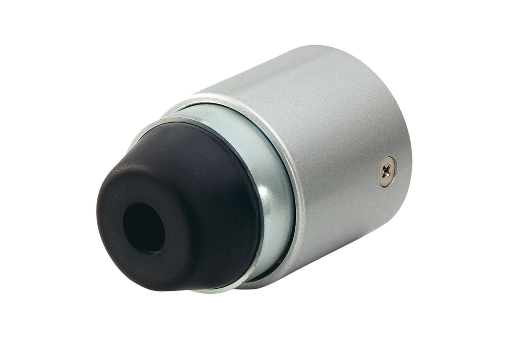 [2120.02] KWS 2120 DEURSTOPPER MET VEER (Zilver gelakt)