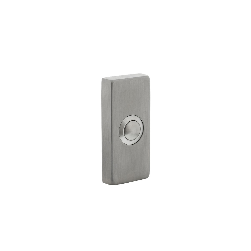 [0035.399038] INTERSTEEL DEURBEL RECHTHOEKIG (Roestvrij staal / Inox geborsteld)