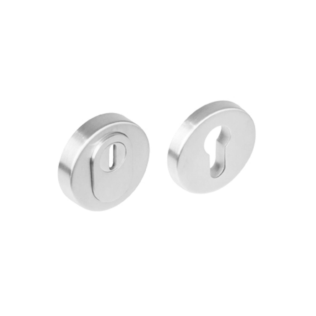 [0035.375561] INTERSTEEL VEILIGHEIDSROZET MET KERNTREKBEVEILIGING ROND (brushed stainless steel)