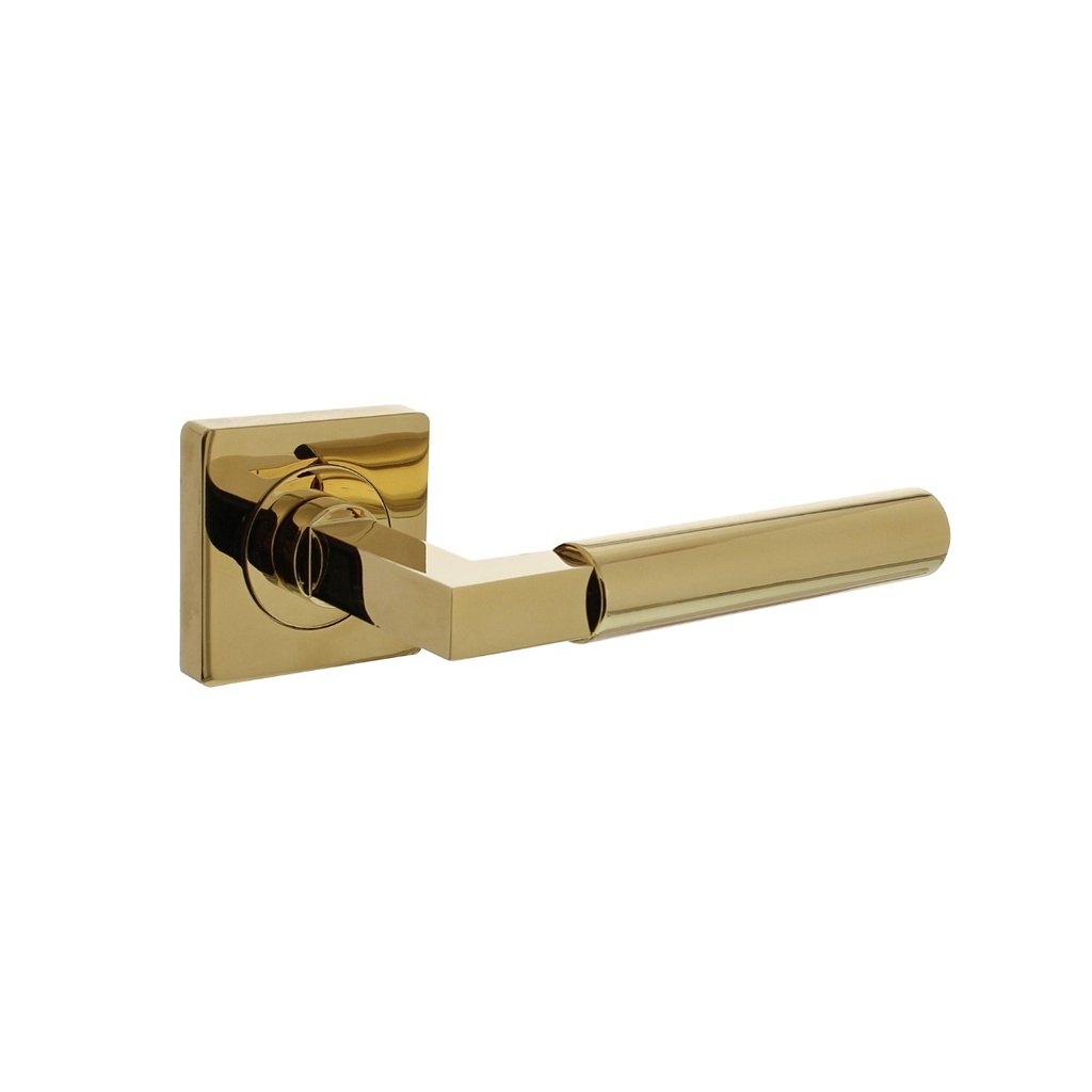 [0013.174102] INTERSTEEL DEURKRUK BAU-STIL OP VIERKANT ROZET (Brass titanium PVD)