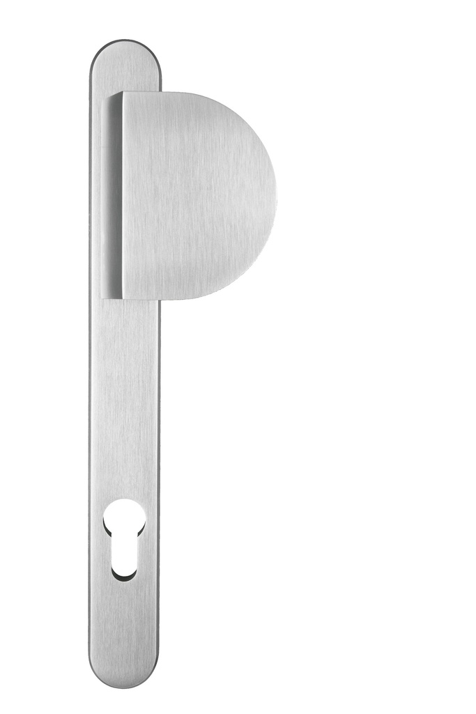 [A4-0000] BESA PRO VEILIGHEIDSBESLAG BUITENKANT MET GREEP (F1, Pull handle, Profile cylinder hole (WCP), Narrow, Rounded)