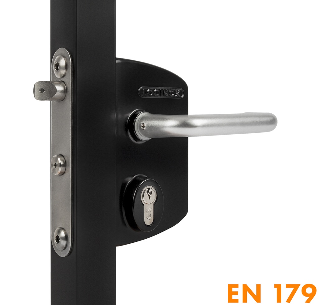 [P00015083-SILV] LOCINOX LPKQU2 SURFACE MOUNTED ANTI-PANIC GATE LOCK (40 to 60, Silver)